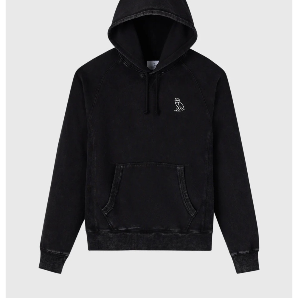 OVO Black Hoodie with Owl Emblem